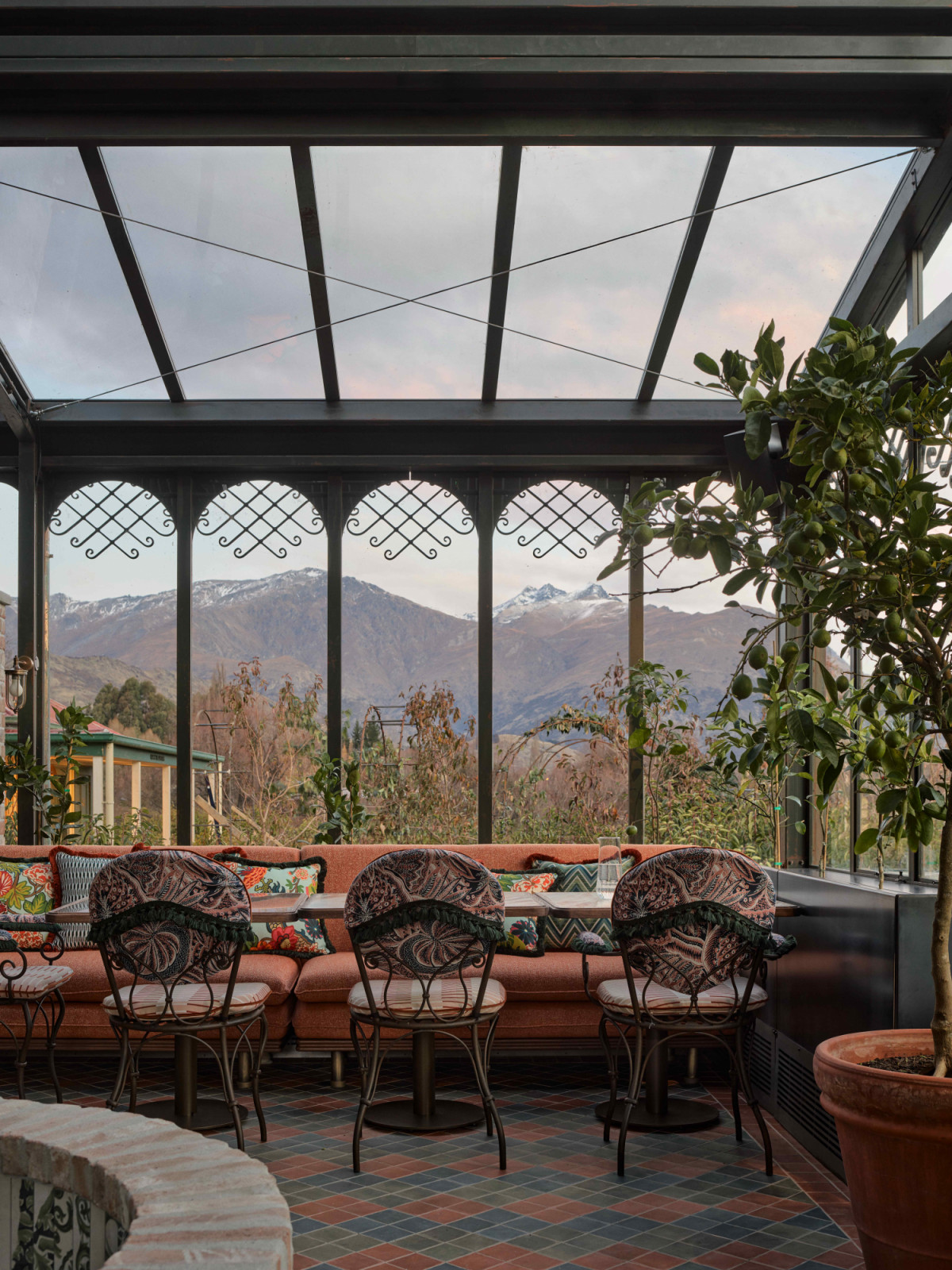The restaurant embraces the character of its historic setting