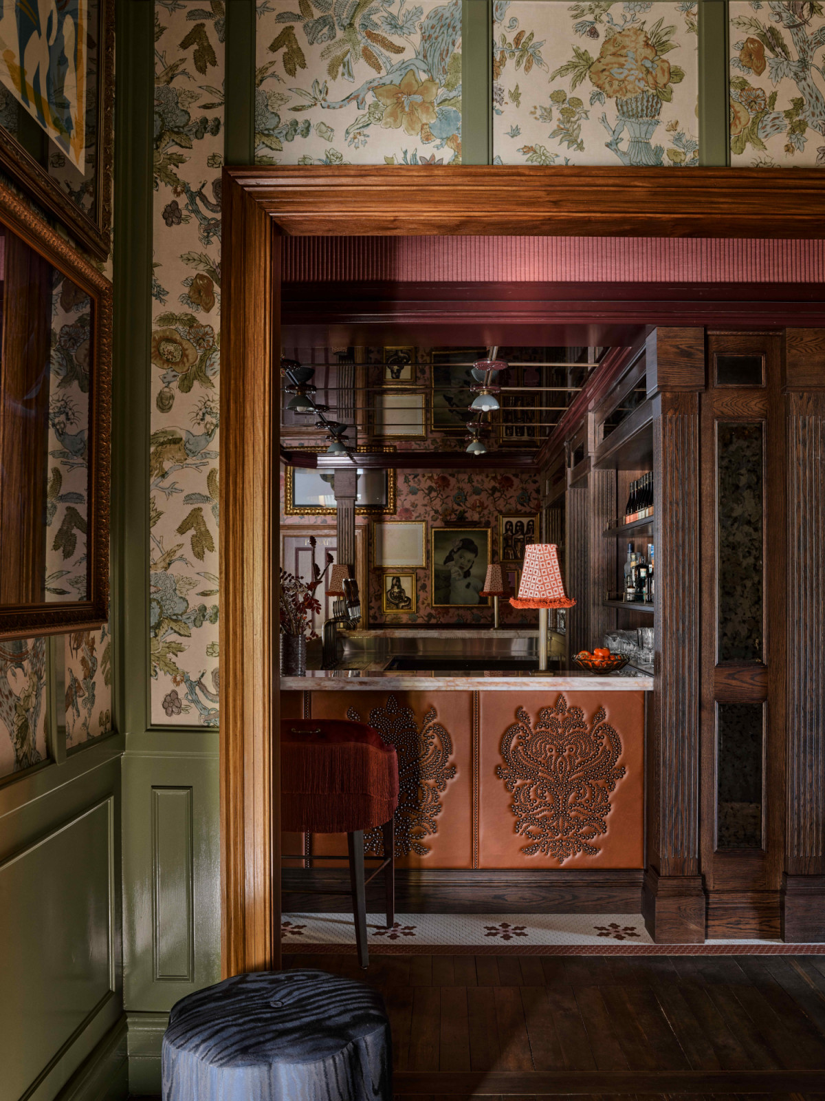 Carefully considered artwork in the layered interiors