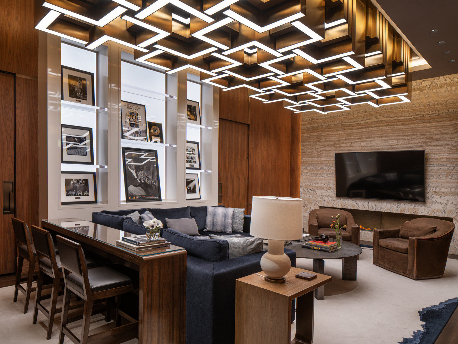 The self-contained facility includes a lounge