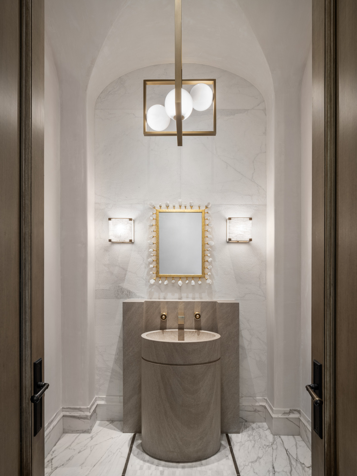 One of the bathrooms