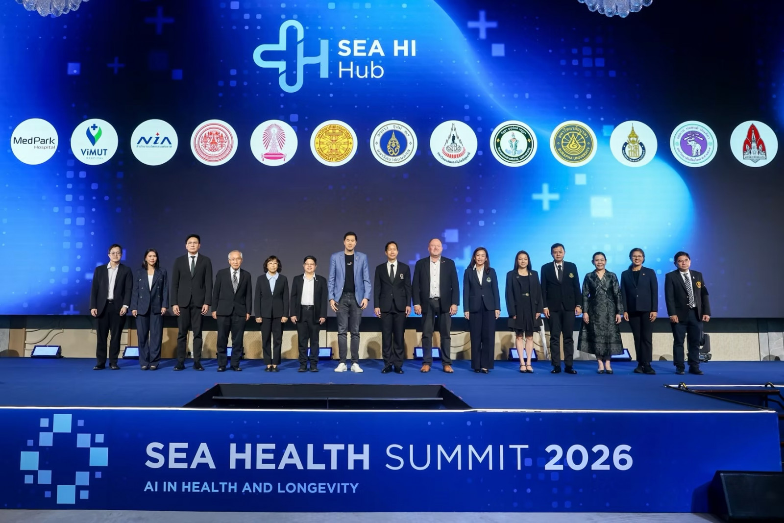 งานเปิดตัว SEA Health Innovation Hub หรือ SEA HI Hub เครือข่ายนวัตกรรมสุขภาพแห่งเอเชียตะวันออกเฉียงใต้ เพื่อผลักดันไทยเป็น Switzerland of Healthcare (ภาพ: riseaccel.com)