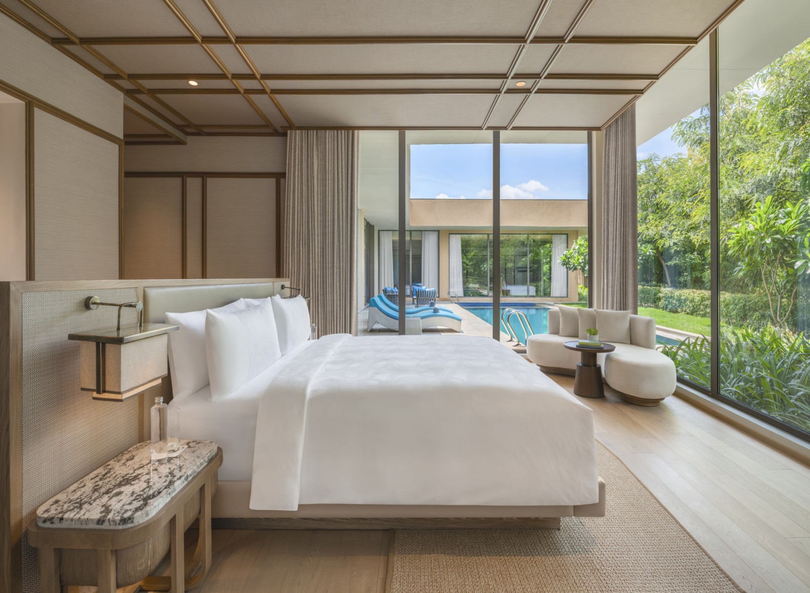Bedroom at the presidential suite (Photo: courtesy of JW Marriott Ranthambore)